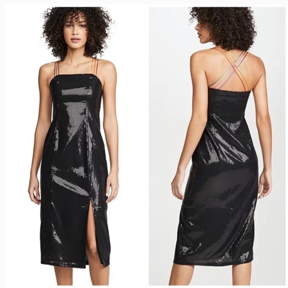 Olivia Rubin black sequin dress
